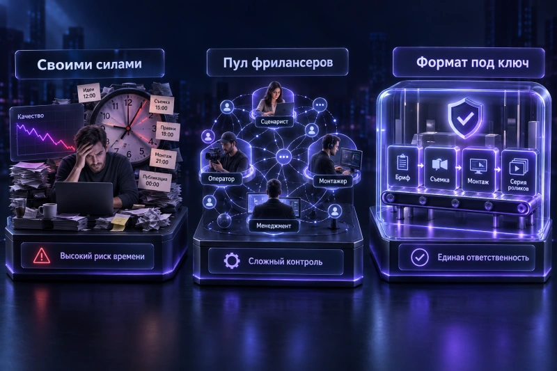 Своими силами, точечный найм или формат «под ключ»: что выбрать