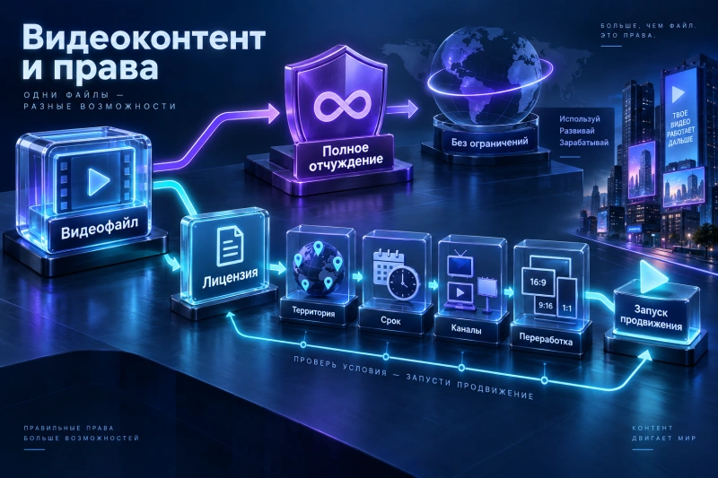Передача авторских прав и исходных материалов: что обязательно зафиксировать при приемке ролика