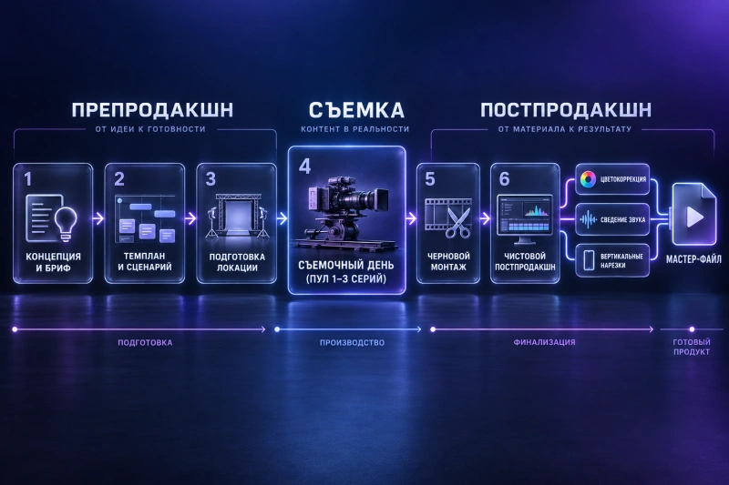 Этапы производства: от предпродакшна до релиза