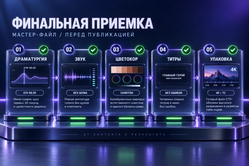 Чек-лист контроля качества и приемки выпуска