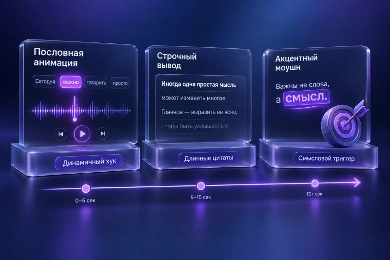 Стили анимации: от подсветки слов до комплексного моушна